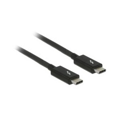 DeLOCK USB 3.1 / Thunderbolt 3 / DisplayPort 1.2a Thunderbolt Cable 1m Black - High-Speed, Reliable Connectivity, Perfect for Yo